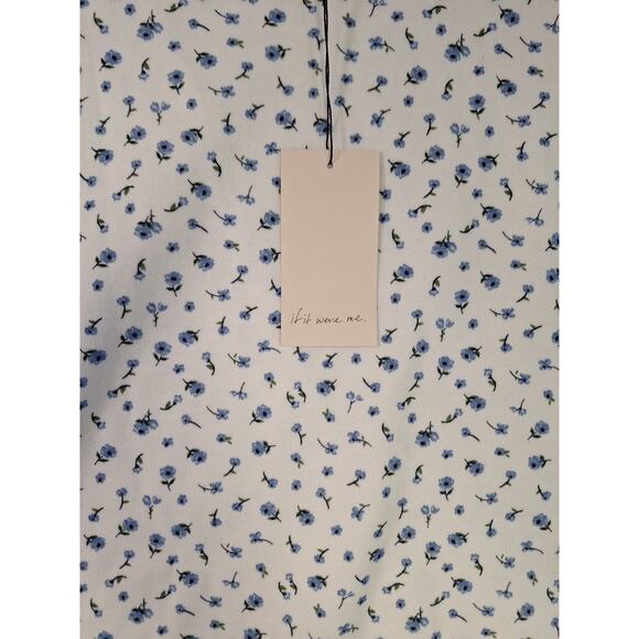 If it were Me Crew Neck Sweatshirt Size Large All over Small Floral Print - Picture 2 of 12